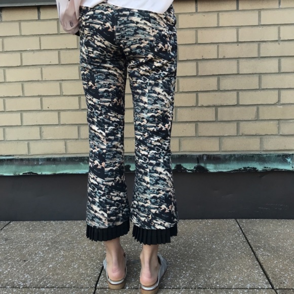 SALE Rachel Comey Abstract Dotted Pleated Flare Pa - Picture 7 of 8